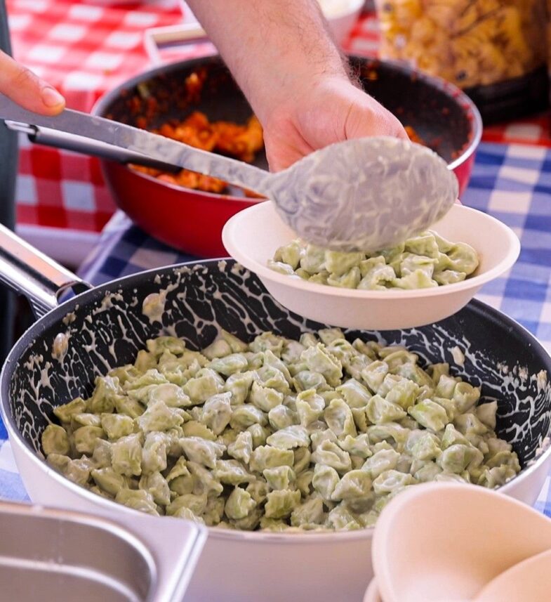 Plato de pasta del festival Taste-it