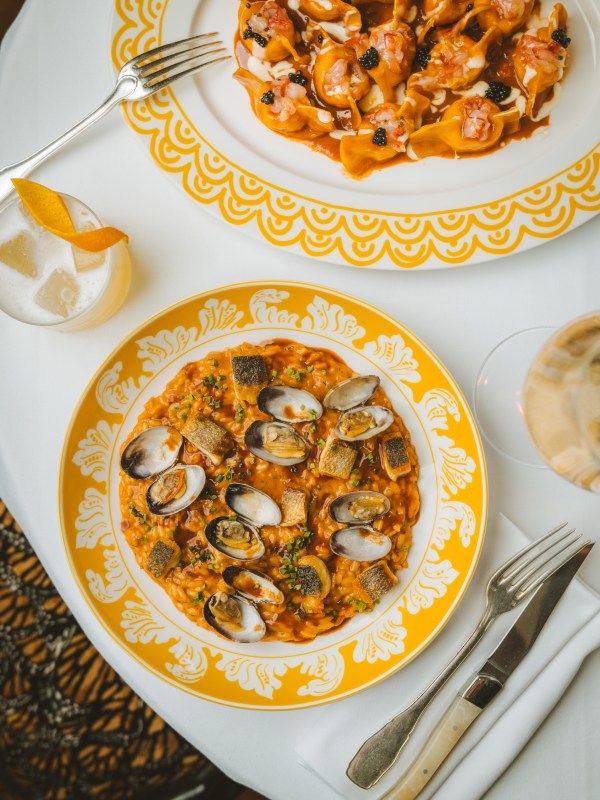 Risotto di Mare y Cansoncelli de Bogavante