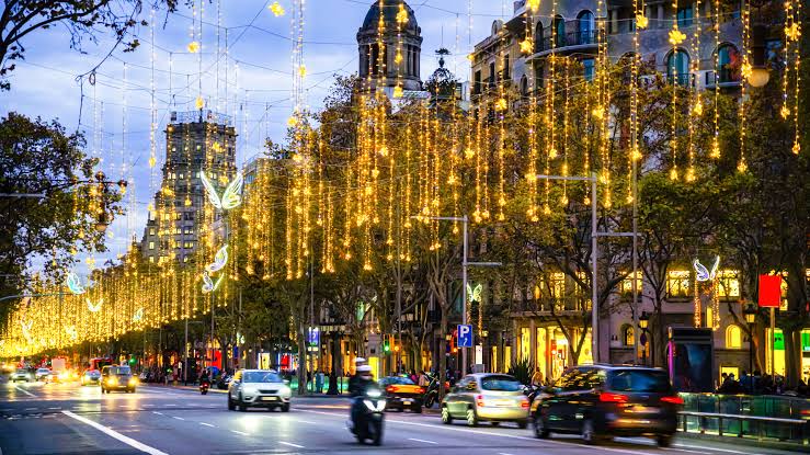 navidad luces barcelona